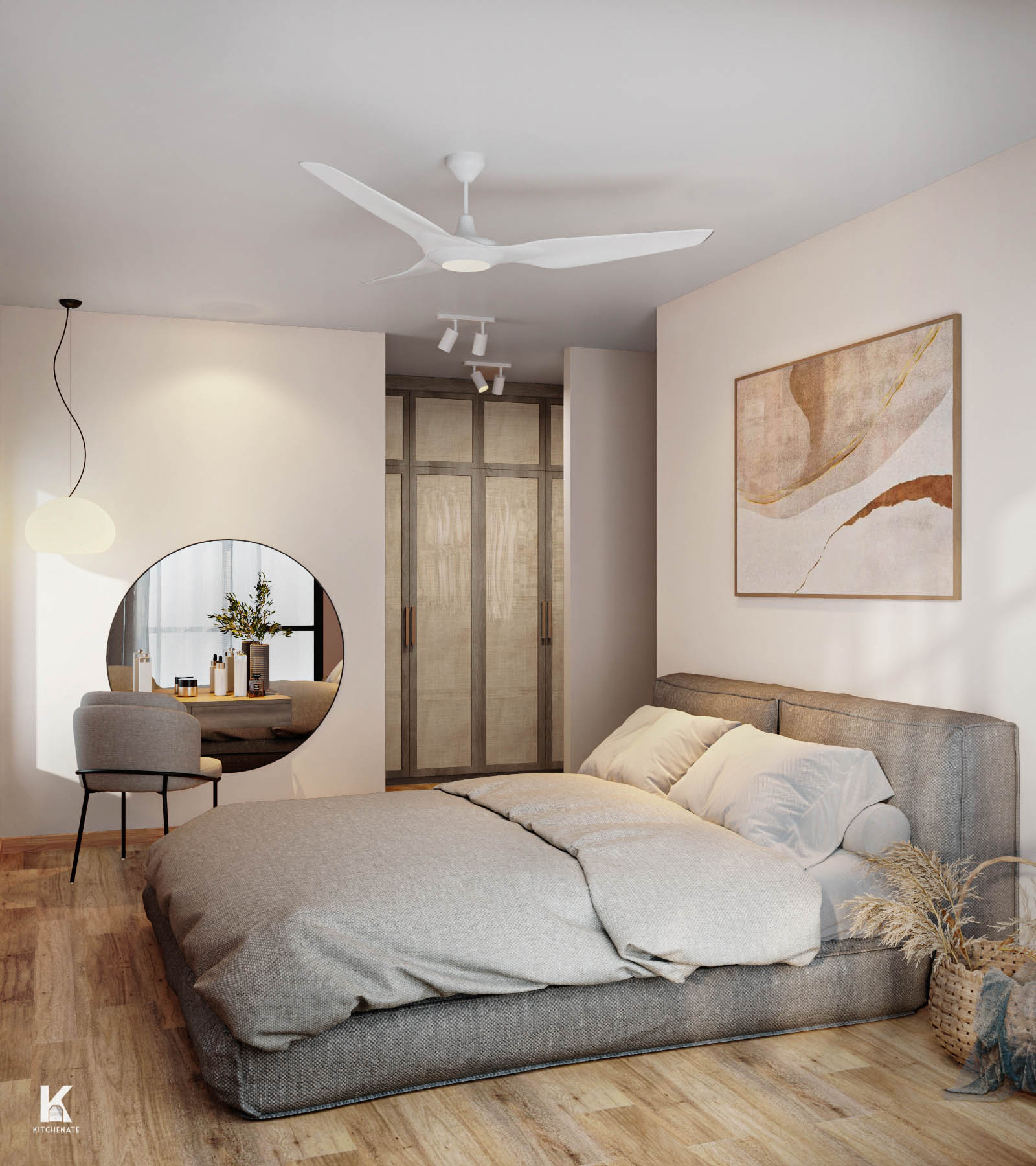 Light Colours in bedroom