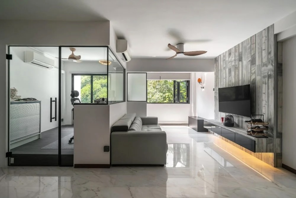 Interior design of a living room